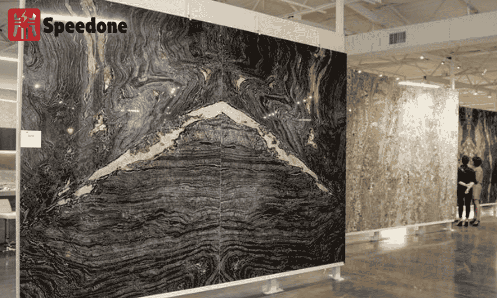premium slab display rack for stone showroom