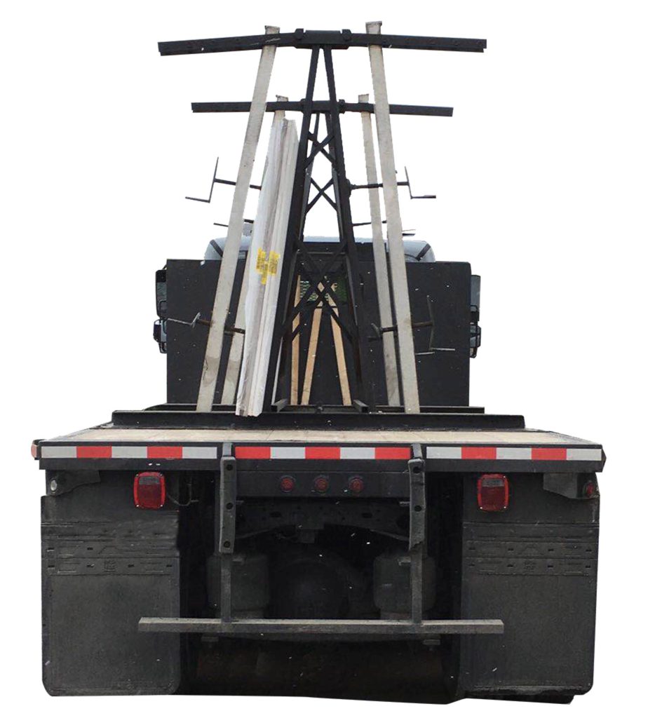 Heavy-duty A-frame truck rack Rotating slab rack for transport 30 ton capacity stone rack Adjustable pin position A-frame Galvanized truck rack for slabs Export disassembly panel rack Glass transport rack with pressure system