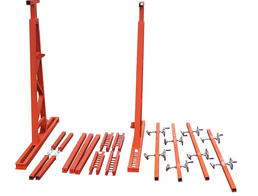 Heavy-duty A-frame truck rack Rotating slab rack for transport 30 ton capacity stone rack Adjustable pin position A-frame Galvanized truck rack for slabs Export disassembly panel rack Glass transport rack with pressure system