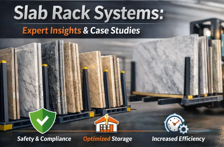 Speedone Slab Rack for Stone Warehouse Storage Speedone slab rack for organized stone warehouse storage